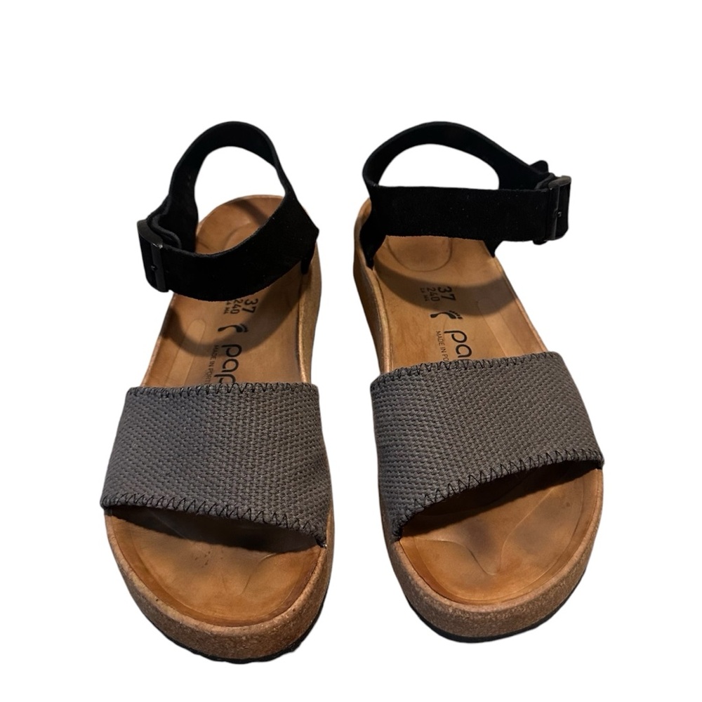 Birkenstock Papillio by Birkenstock Glenda Platform Sandal Gray Black Size 37